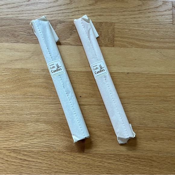 🎃Dripless Taper Candles, Soy & Beeswax, Unscented-2 Pairs, orange & charcoal - Picture 5 of 6